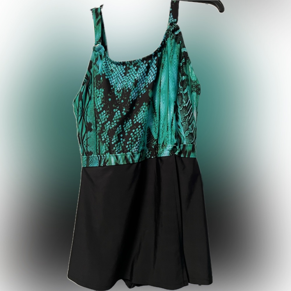 Jaclyn Smith One Piece Swimsuit Swim dress’ size 14